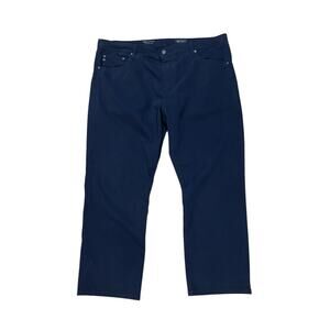 AG Men's Jeans Size 40x27 (Tag 40x32) Everett Sueded Slim Straight Leg Blue